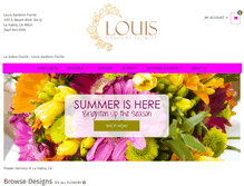 Tablet Screenshot of louisgardensflorist.com